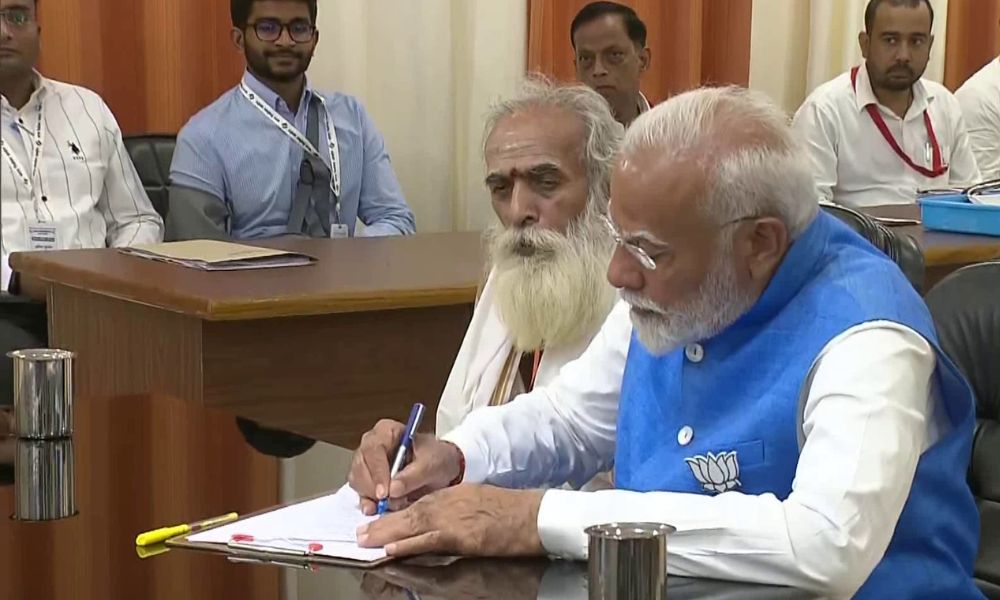 PM Narendra Modi filed nomination